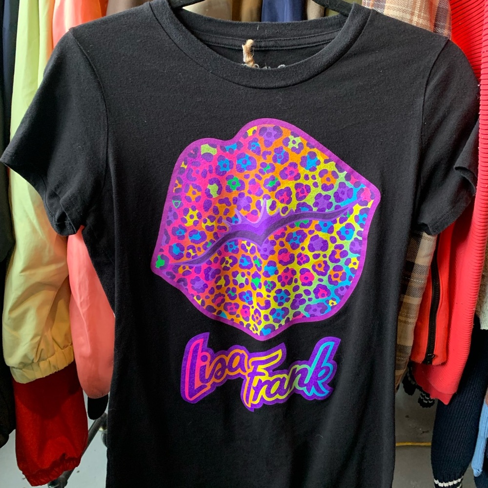 Lisa Frank Black Graphic Tee